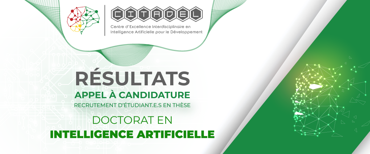 RESULTATS [APPEL À CANDIDATURE] : Doctorat en Intelligence Artificielle