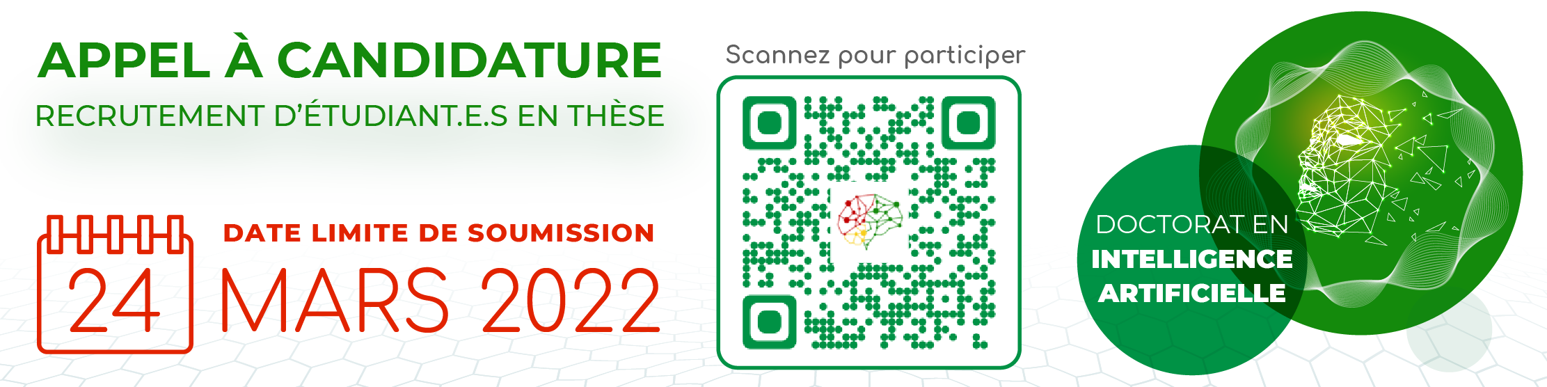 [CITADEL] APPEL À CANDIDATURE : Doctorat en Intelligence Artificielle