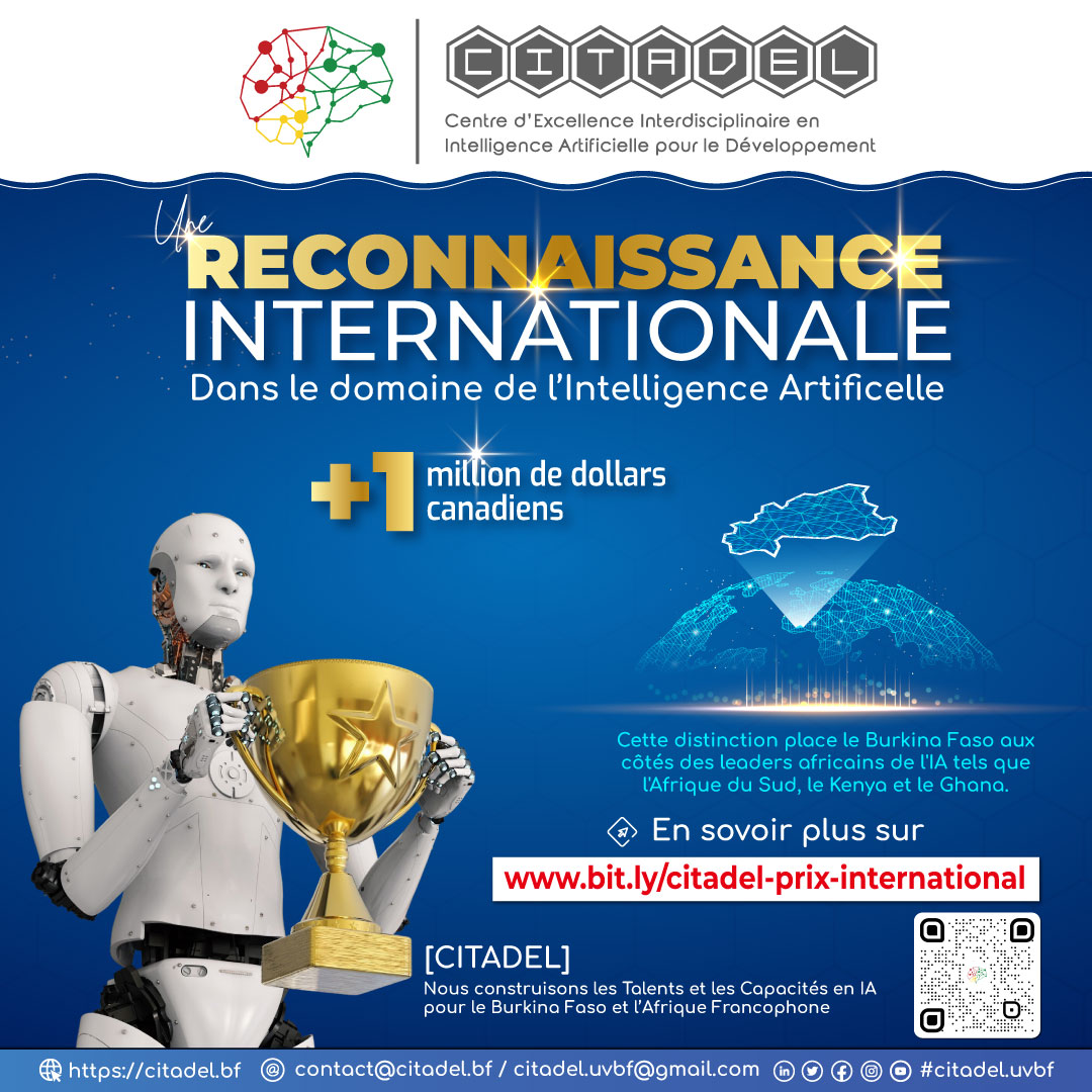 CITADEL remporte encore un financement compétitif international de 1 million
