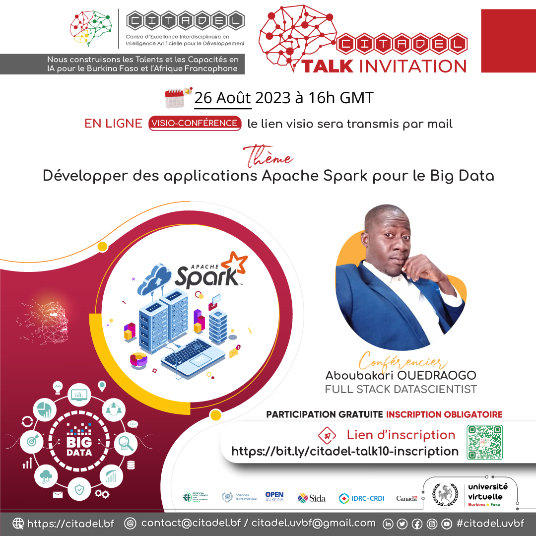 CITADEL TALK INVITATION 10 : Développer des applications Apache Spark pour