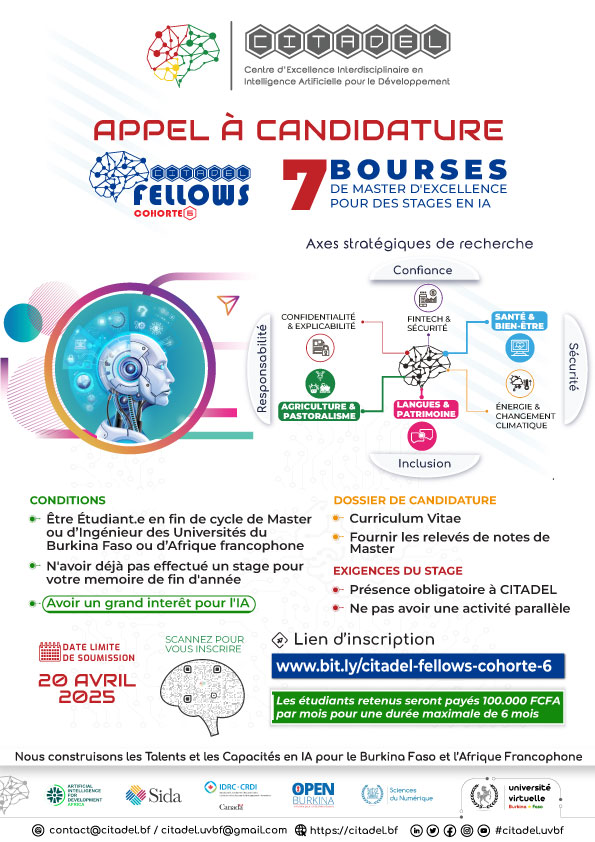 APPEL À CANDIDATURE – CITADEL FELLOWS COHORTE 6