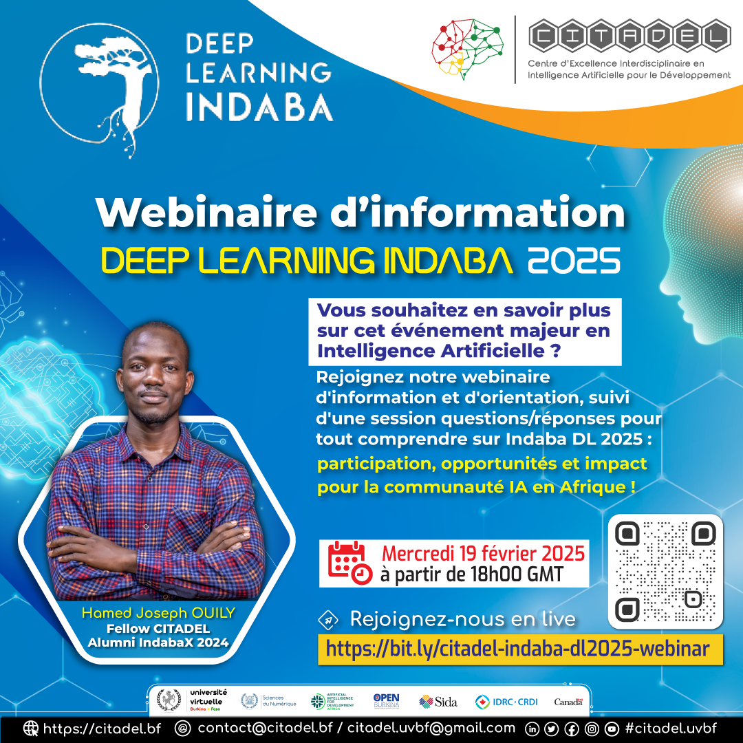 Webinaire d'information : Deep Learning Indaba 2025 !