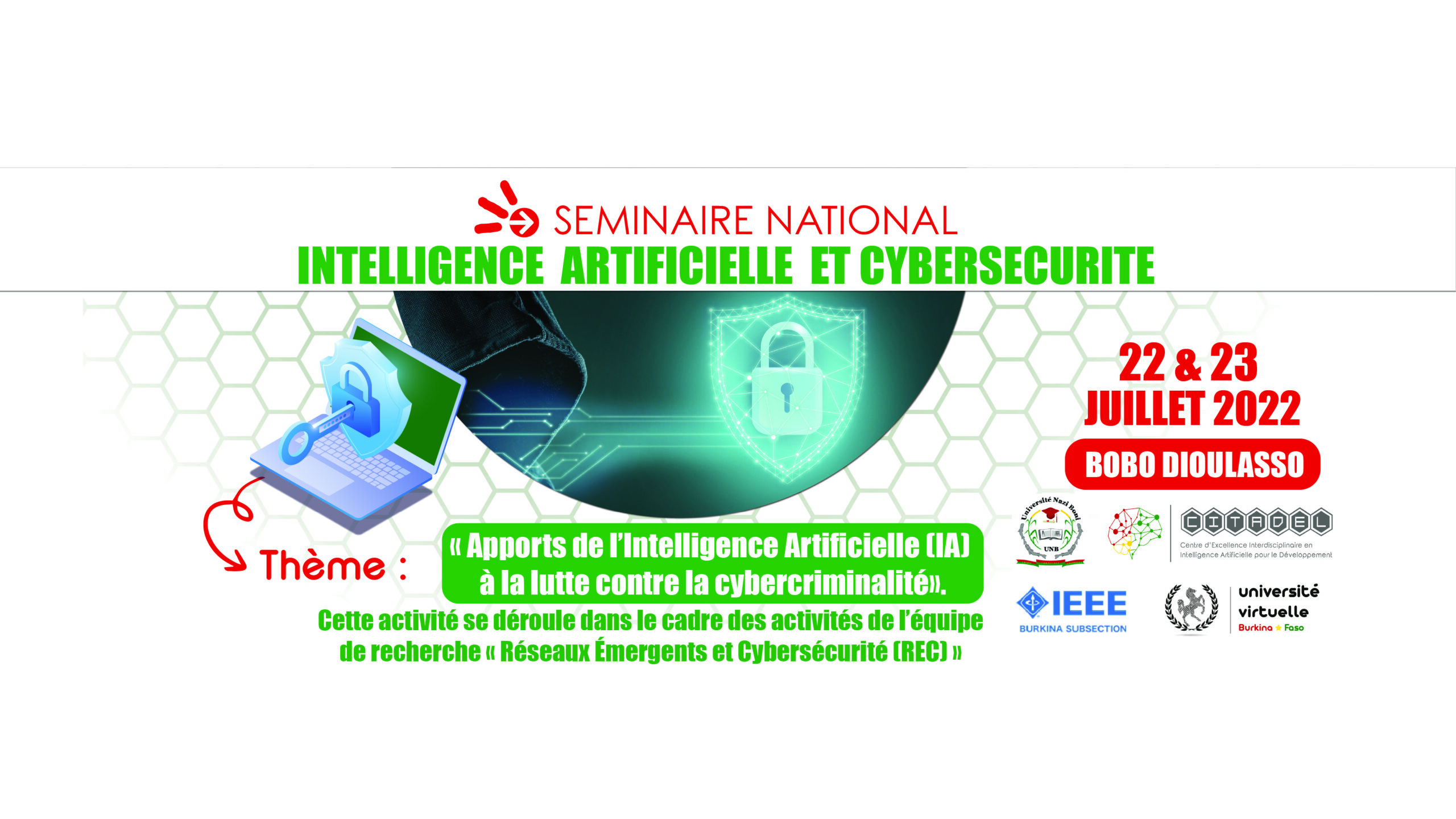 Séminaire nationale sur l’Intelligence Artificielle et la Cybersécurité.