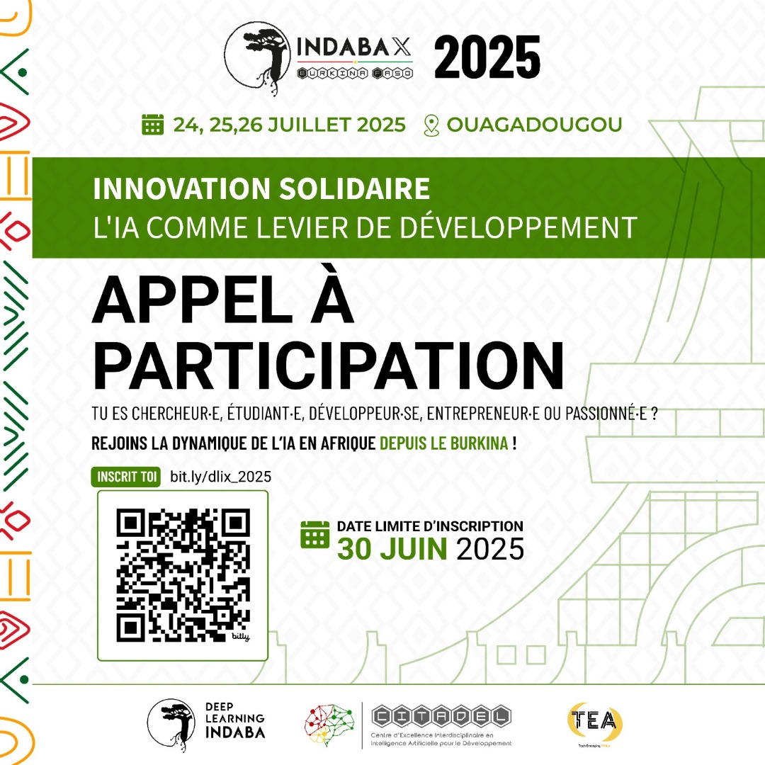 IndabaX Burkina Faso 2025 – Le rendez-vous de l’intelligence artificielle